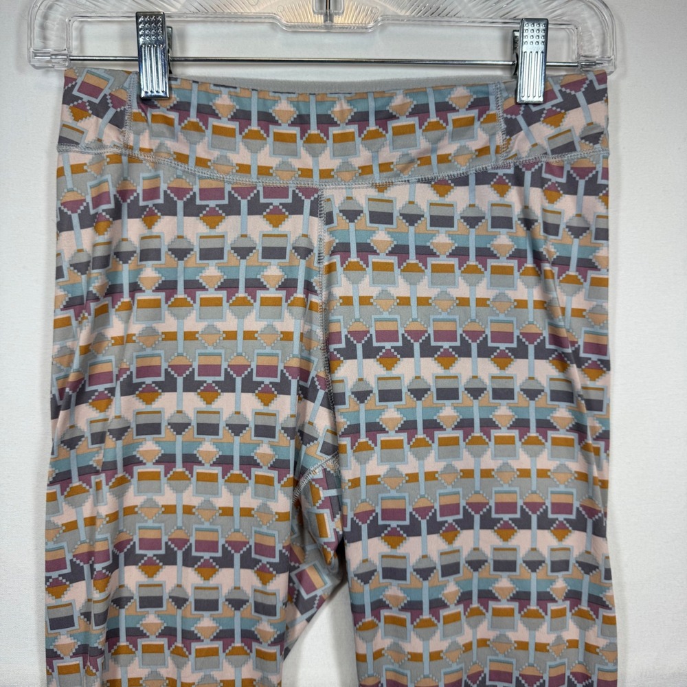 Patagonia Capilene Baselayer Leggings Geometric Print Activewear Kids Sz XL 14